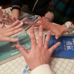 合照手勢Five